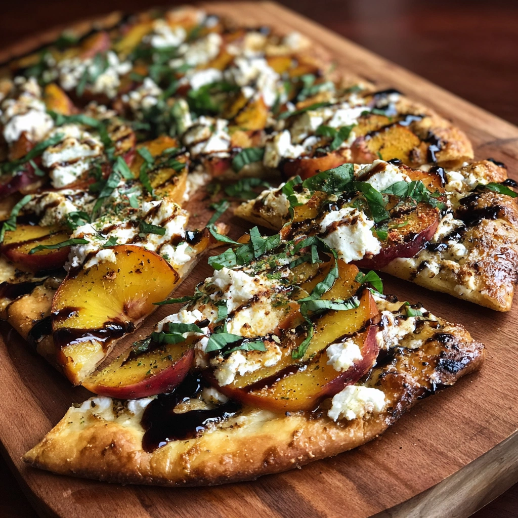 Nectarine and Goat Cheese Summer Flatbread