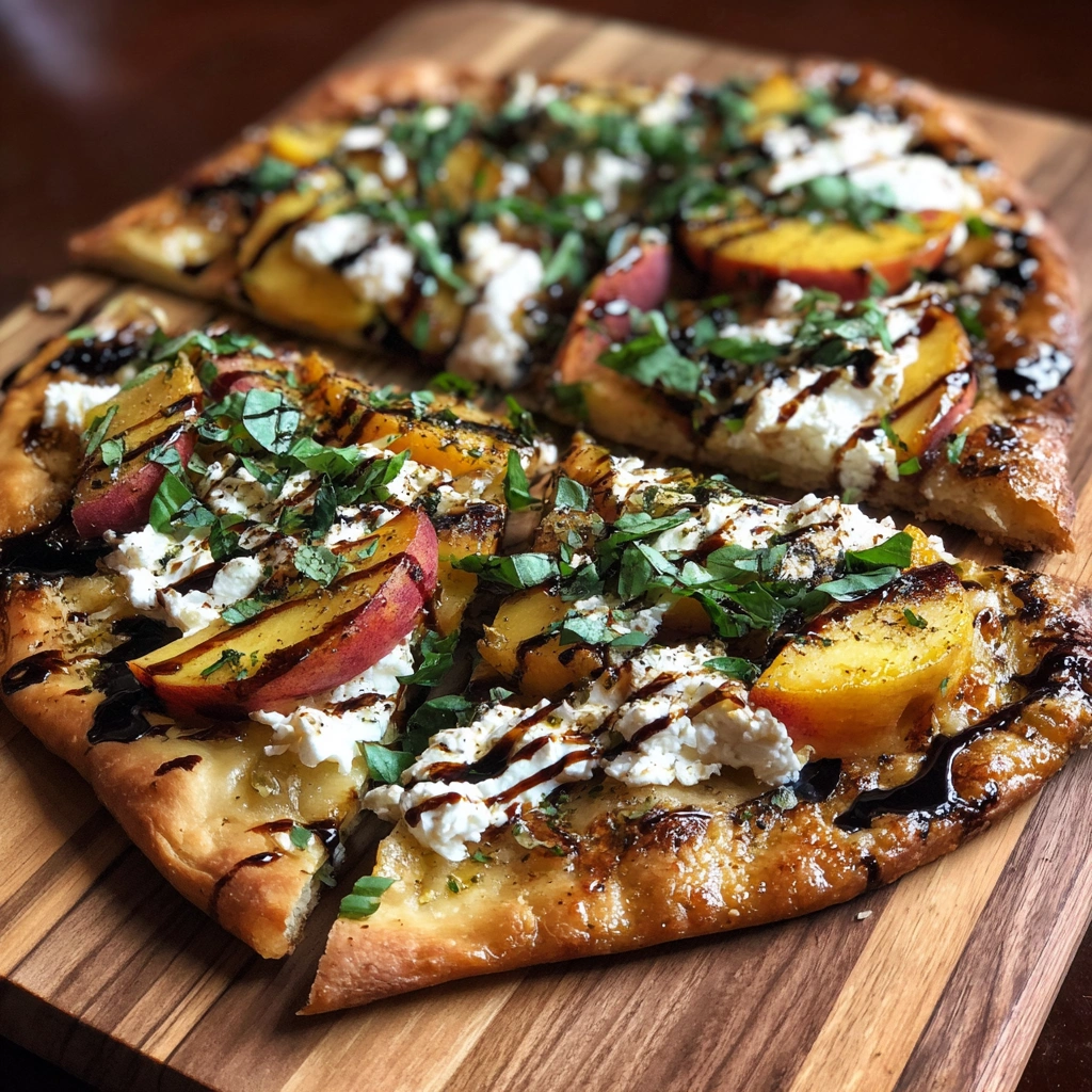 Nectarine and Goat Cheese Summer Flatbread