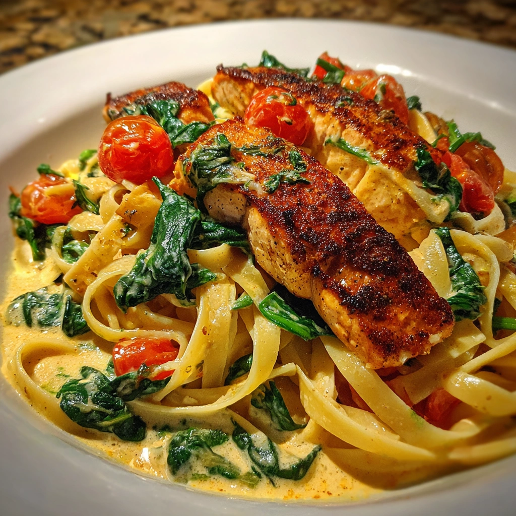 One-Pot Creamy Cajun Salmon Pasta