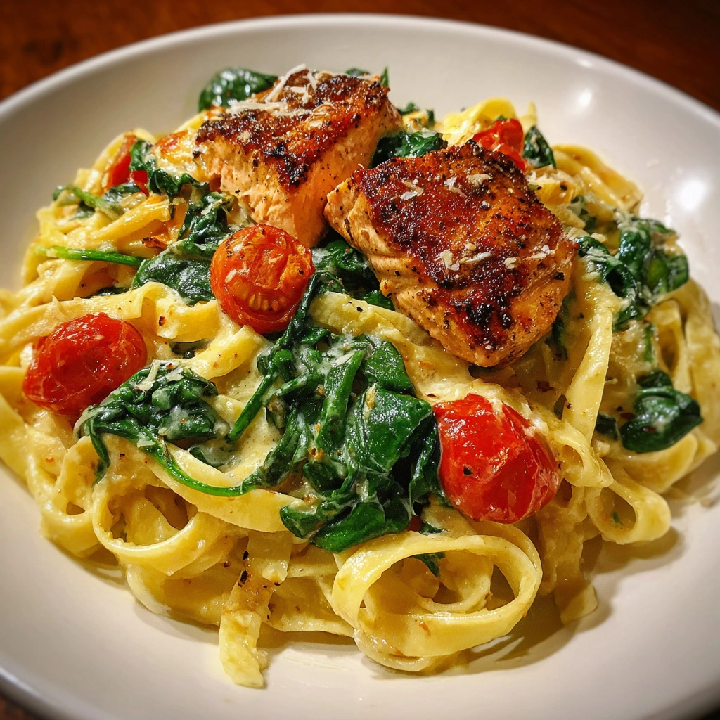 One-Pot Creamy Cajun Salmon Pasta