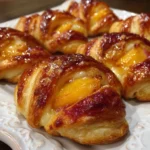 Peach & Cream Cheese Crescent Danishes