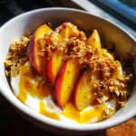 Peach Crisp Yogurt Breakfast Bowl