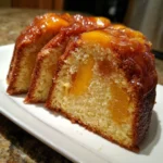 Peach Glazed Pound Cake