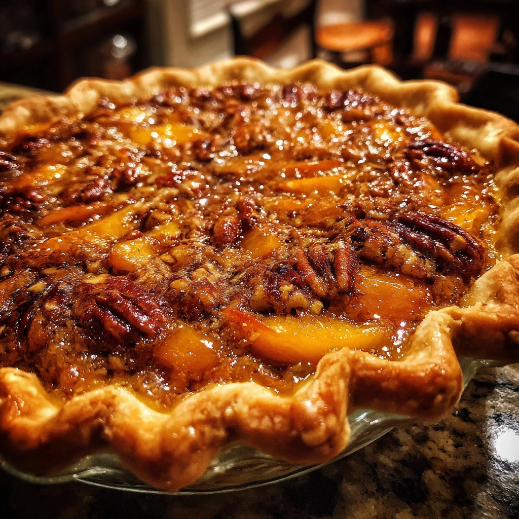 Peach Pecan Pie