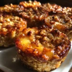 Peach Pie Protein Oatmeal Cups
