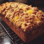 Peach Streusel Breakfast Muffin Bread