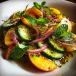 Peach and Cucumber Salad
