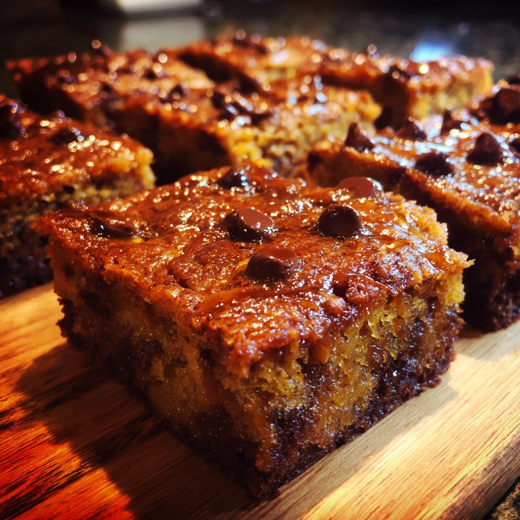 Peanut Butter Banana Bread Bars