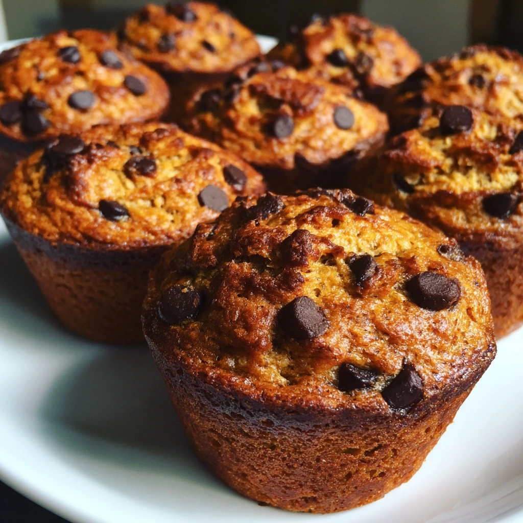 Peanut Butter Chocolate Chip Protein Muffins