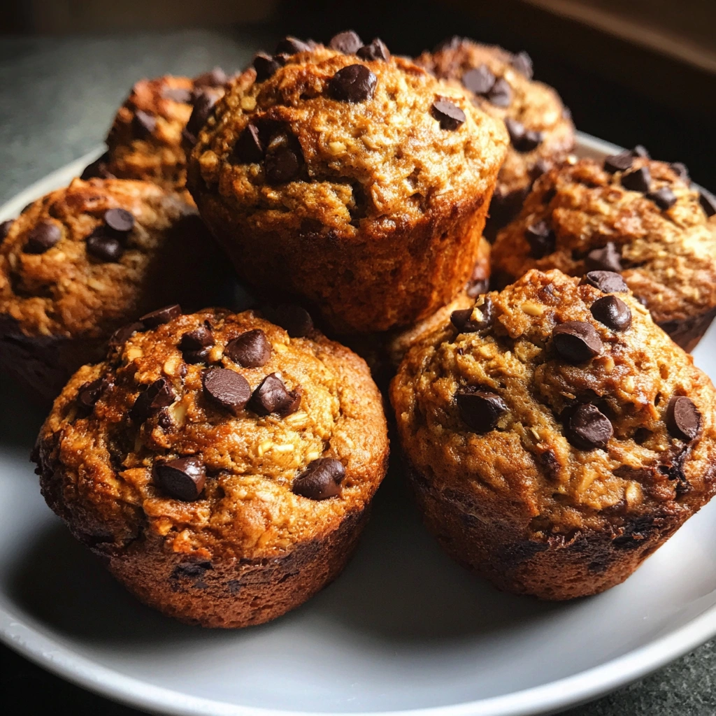 Peanut Butter Chocolate Chip Protein Muffins