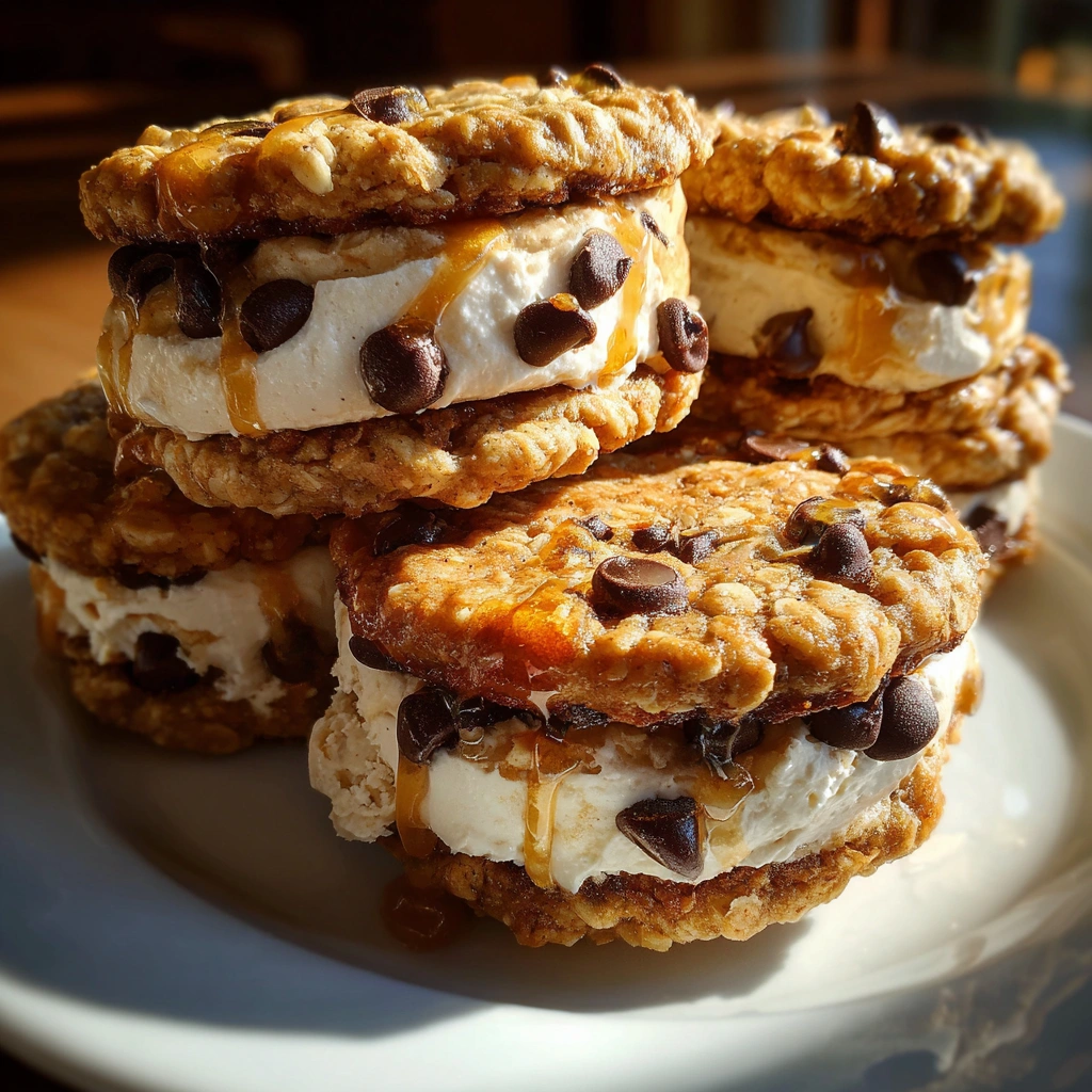 Peanut Butter Greek Frozen Yogurt Sandwiches