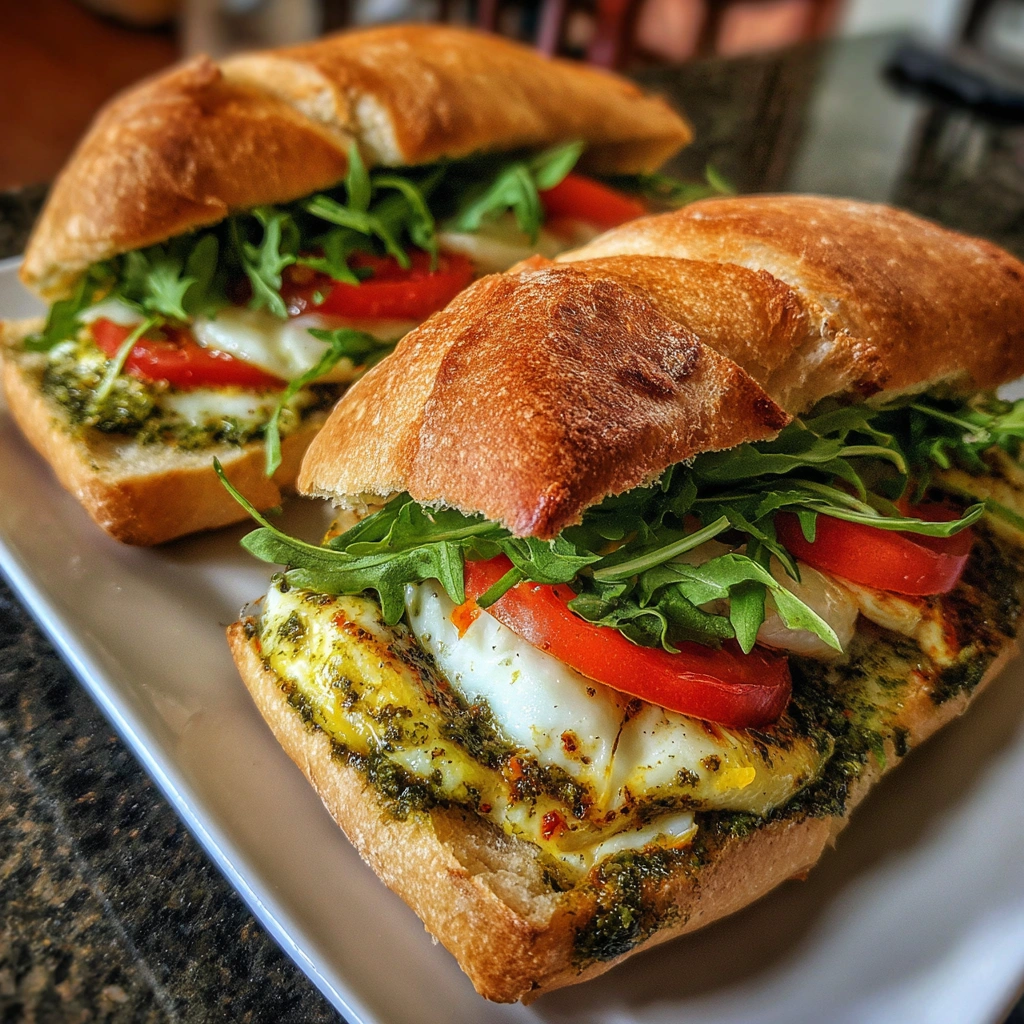 Pesto Egg Breakfast Sandwiches