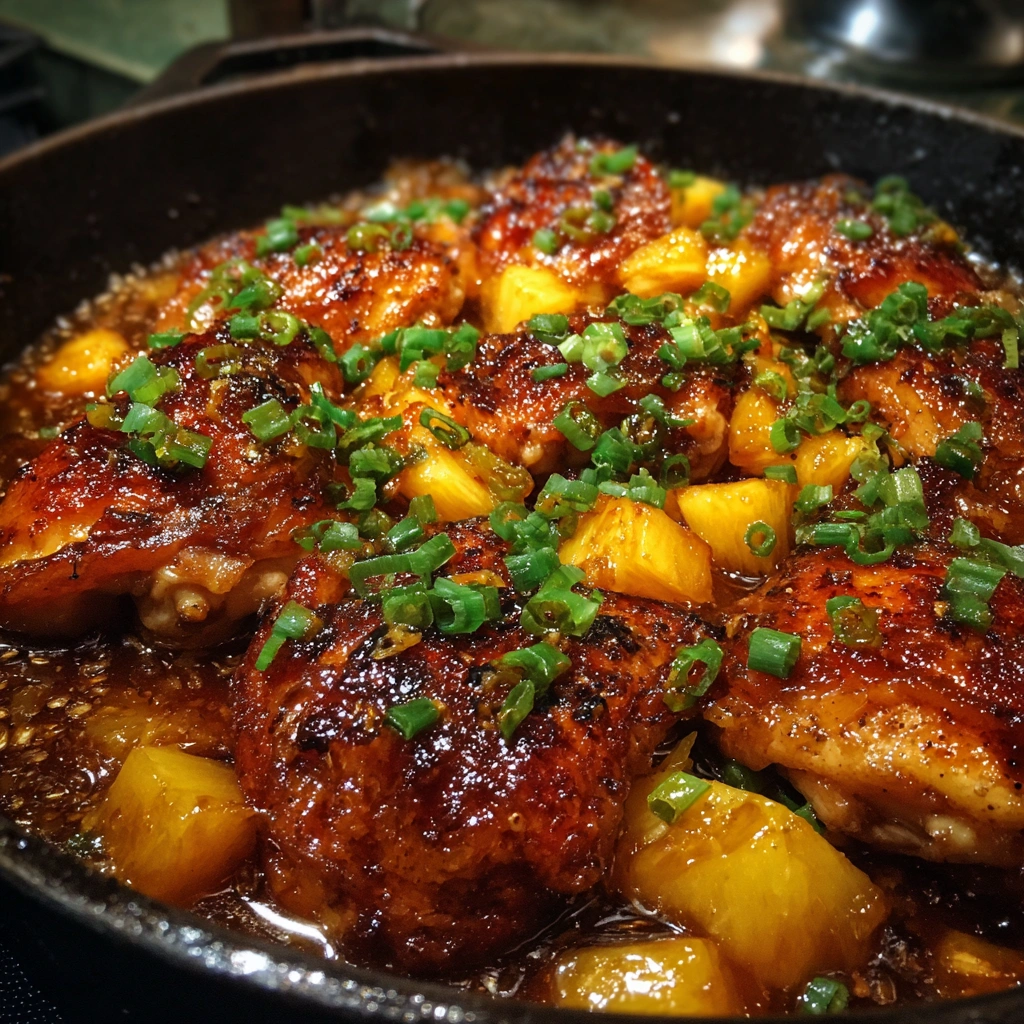 Pineapple Cowboy Candy Chicken Skillet