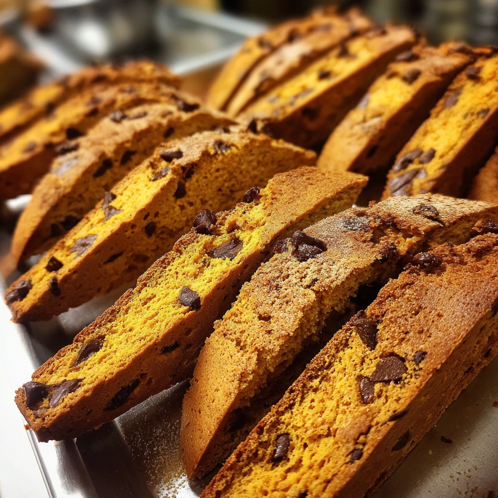 Pumpkin Chocolate Chip Biscotti