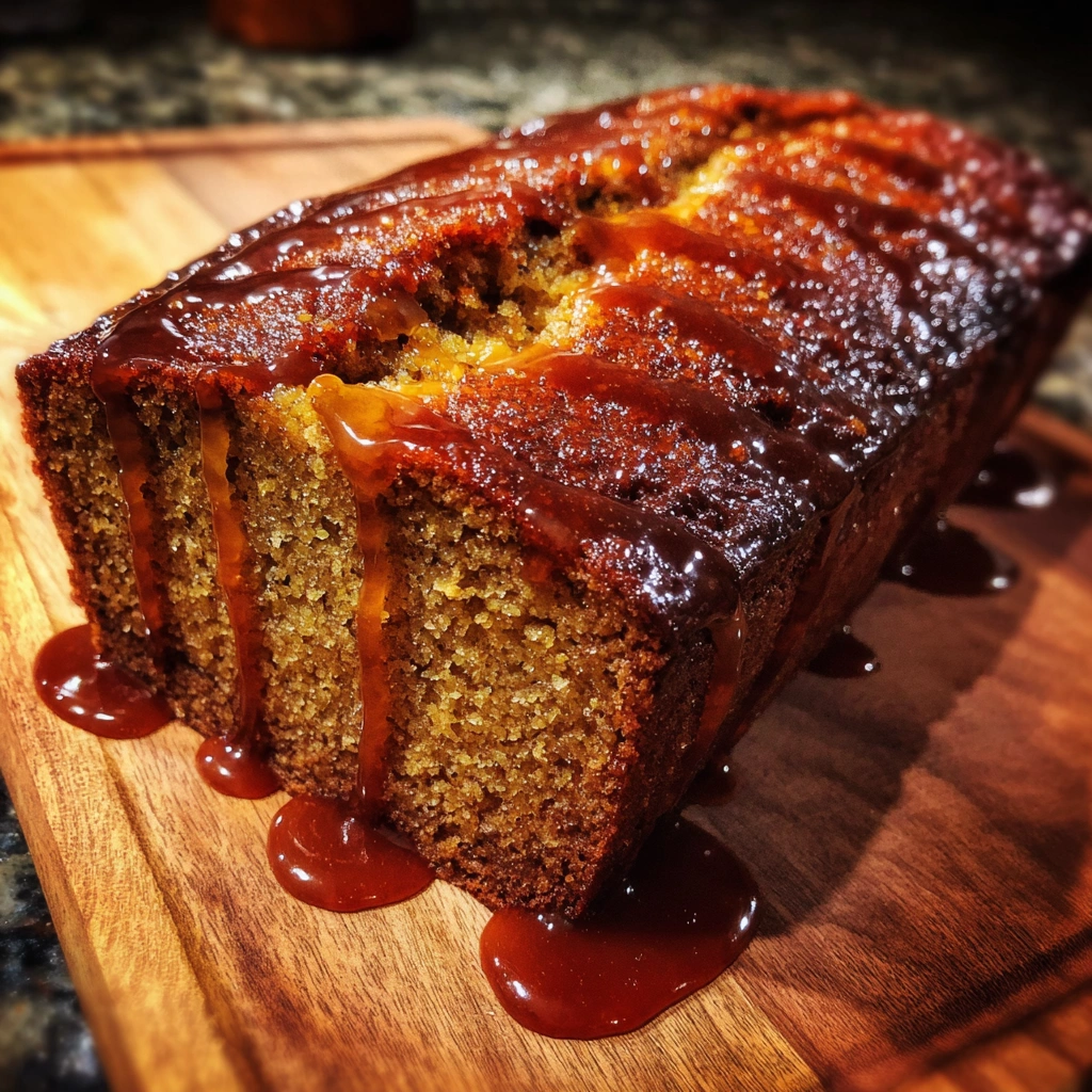 Pumpkin Spice Banana Bread with Maple Glaze