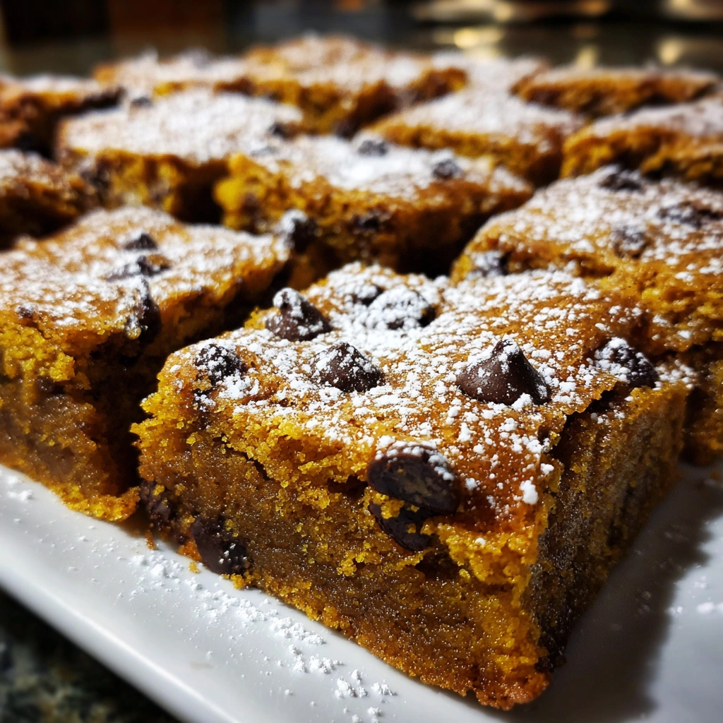 Pumpkin Spice Blondies