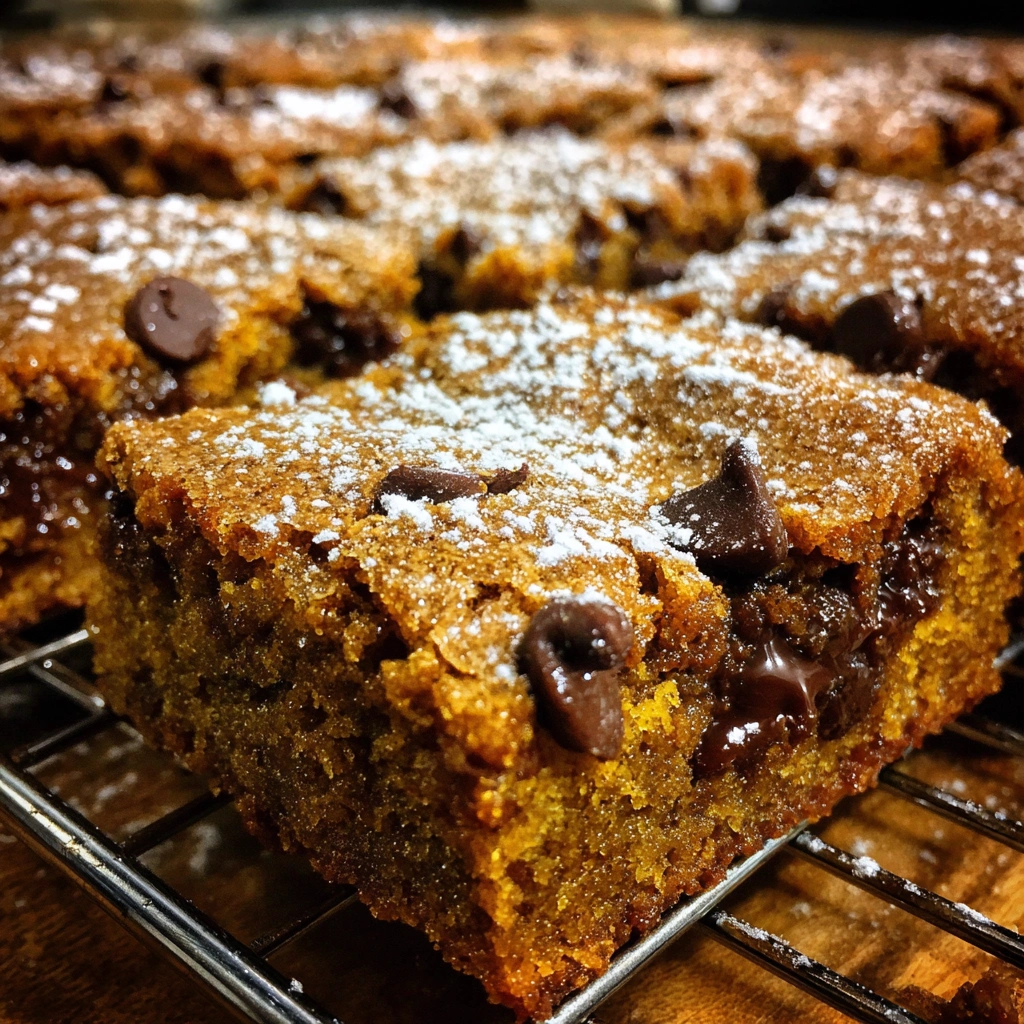 Pumpkin Spice Blondies