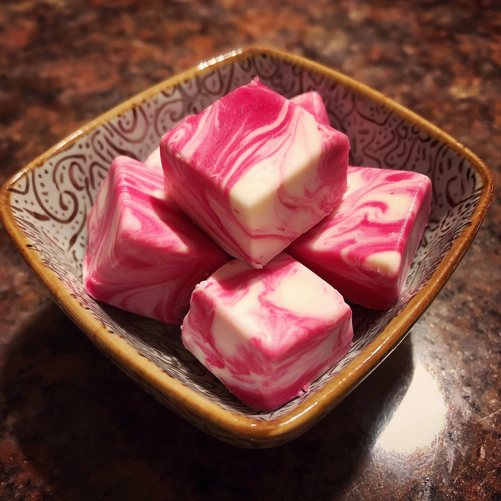 Raspberry Swirl Yogurt Bites