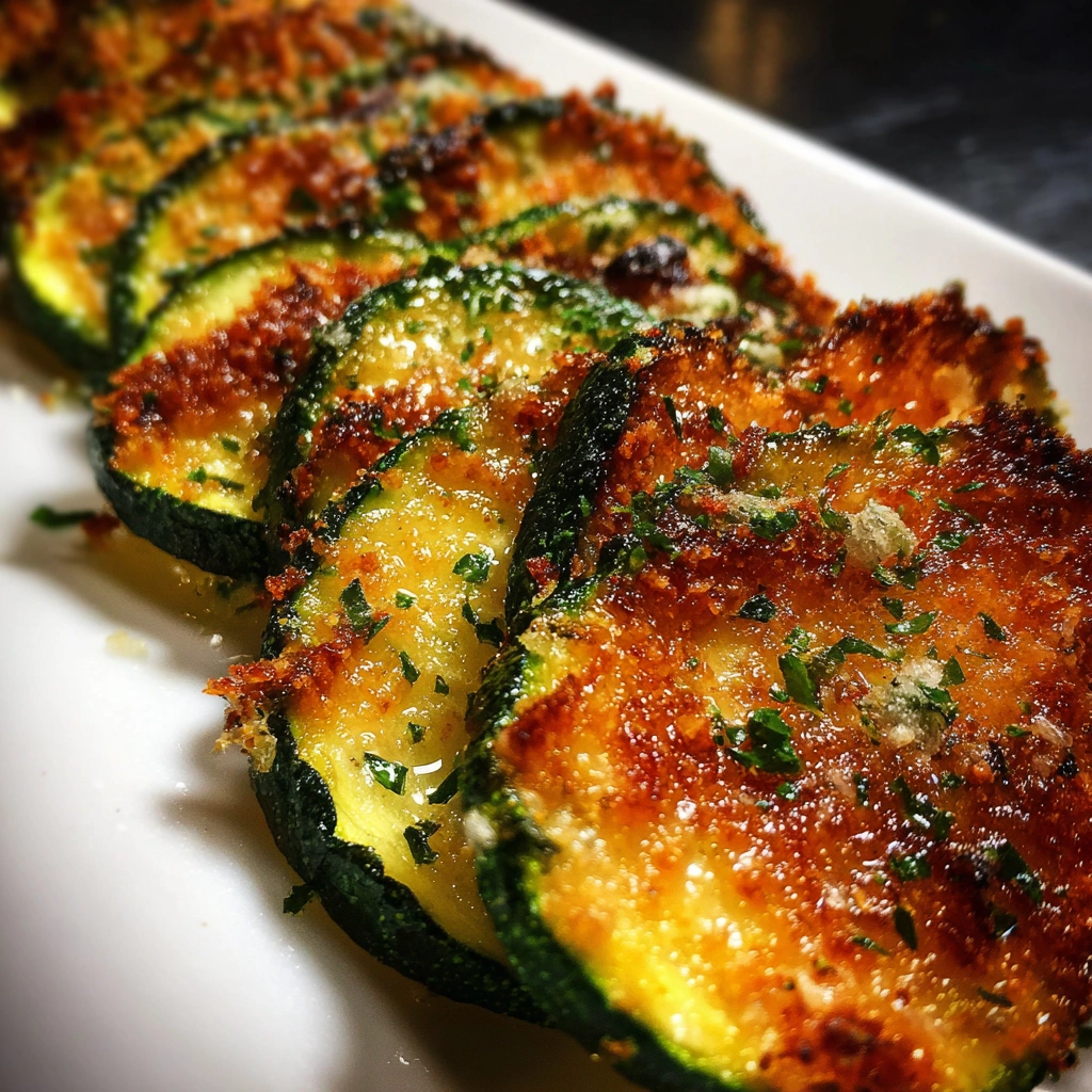 Roasted Garlic & Parmesan Zucchini Chips