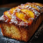 Roasted Peach & Brown Sugar Pound Cake