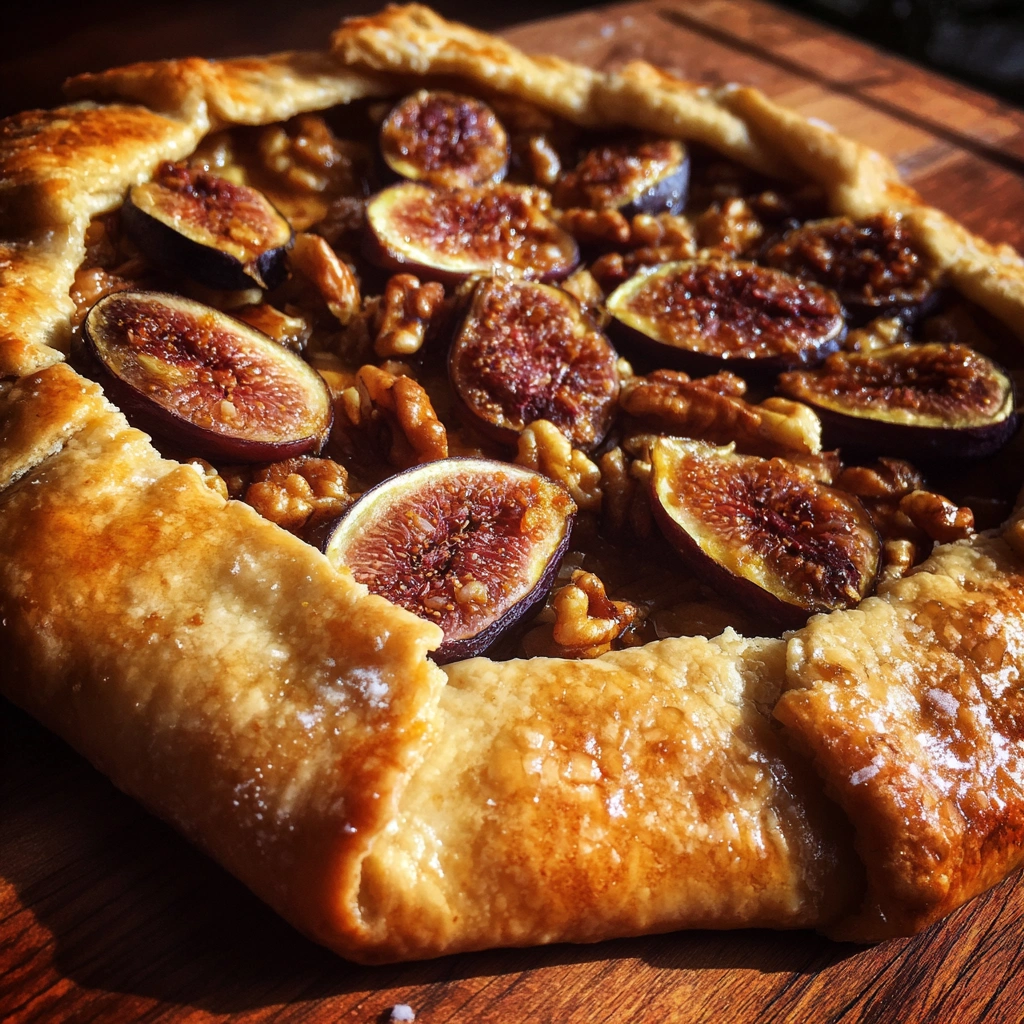 Rustic Fig & Walnut Galette
