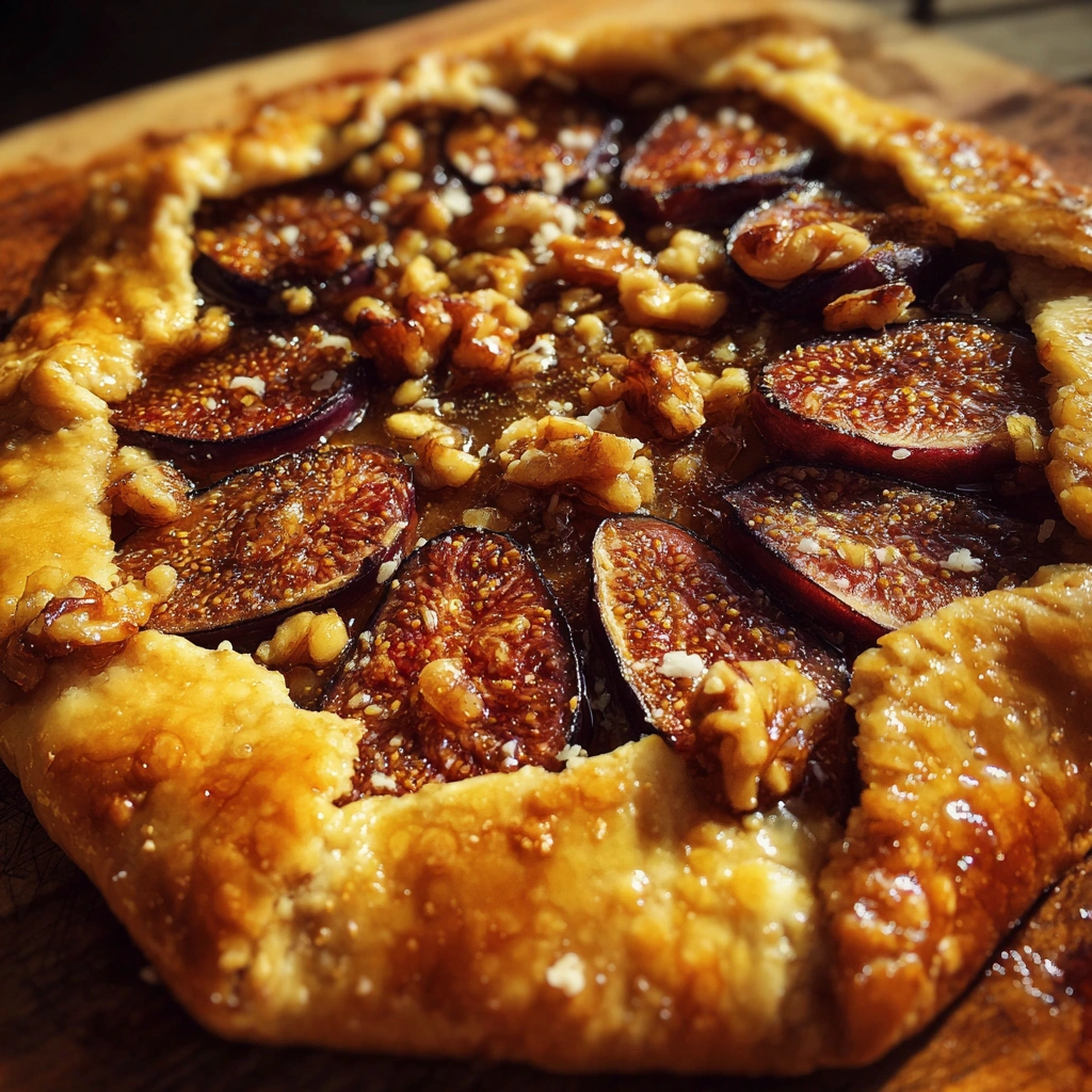 Rustic Fig & Walnut Galette