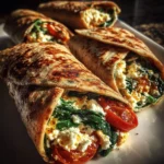 Savory Spinach and Feta Breakfast Wraps