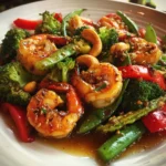 Shrimp & Vegetable Stir Fry with Cashews