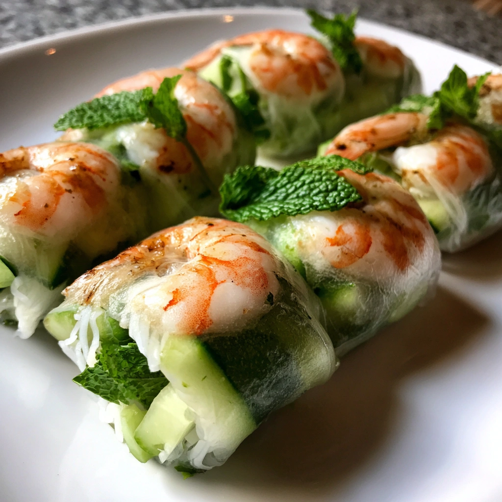 Shrimp and Cucumber Summer Rolls