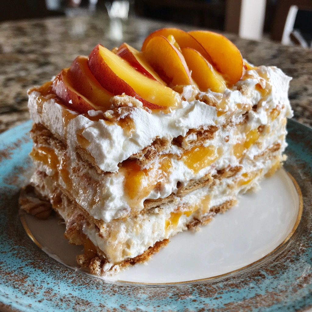 Southern Peach Tea Icebox Cake