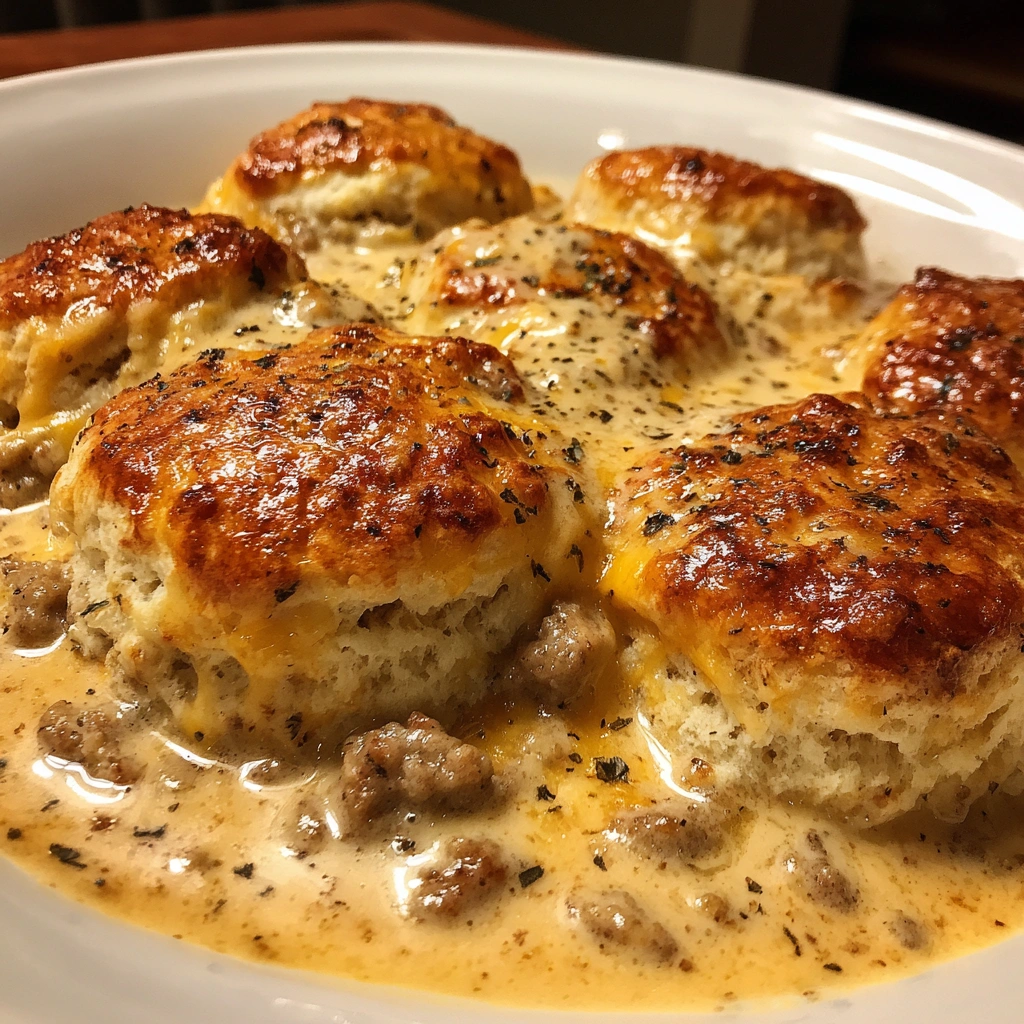 Southern Sausage Gravy Biscuits Bake