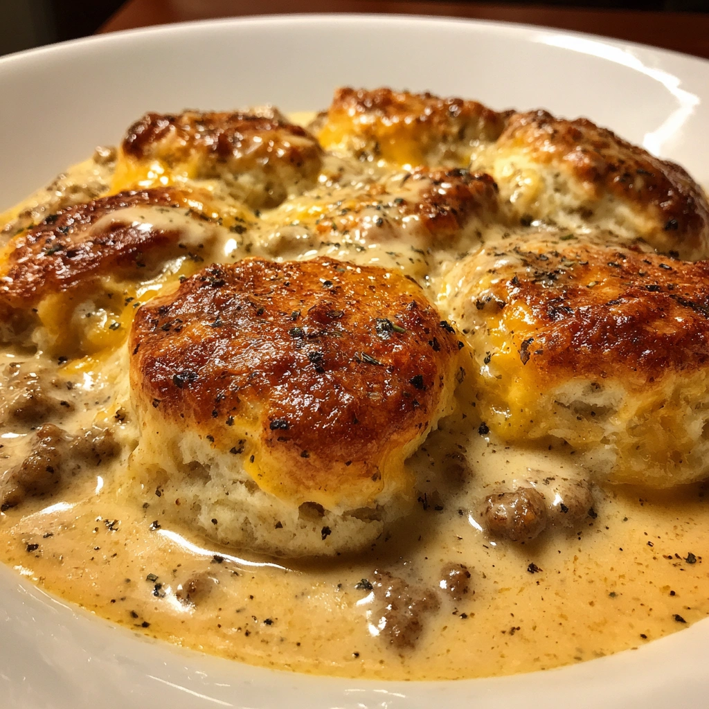 Southern Sausage Gravy Biscuits Bake