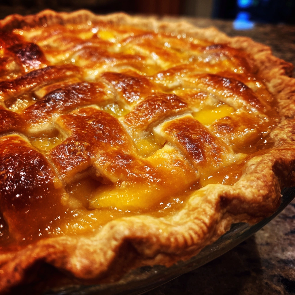 Southern Sweet Tea Peach Pie