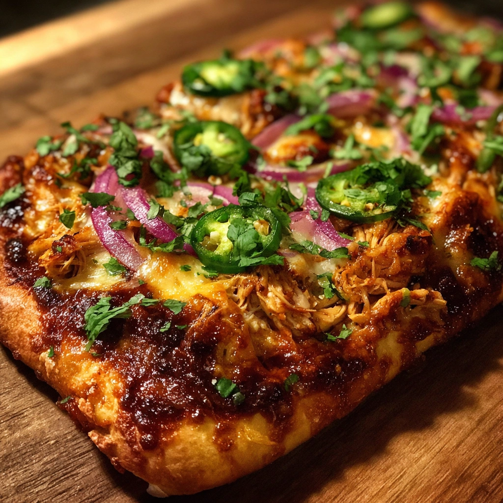 Southwestern BBQ Chicken Flatbread