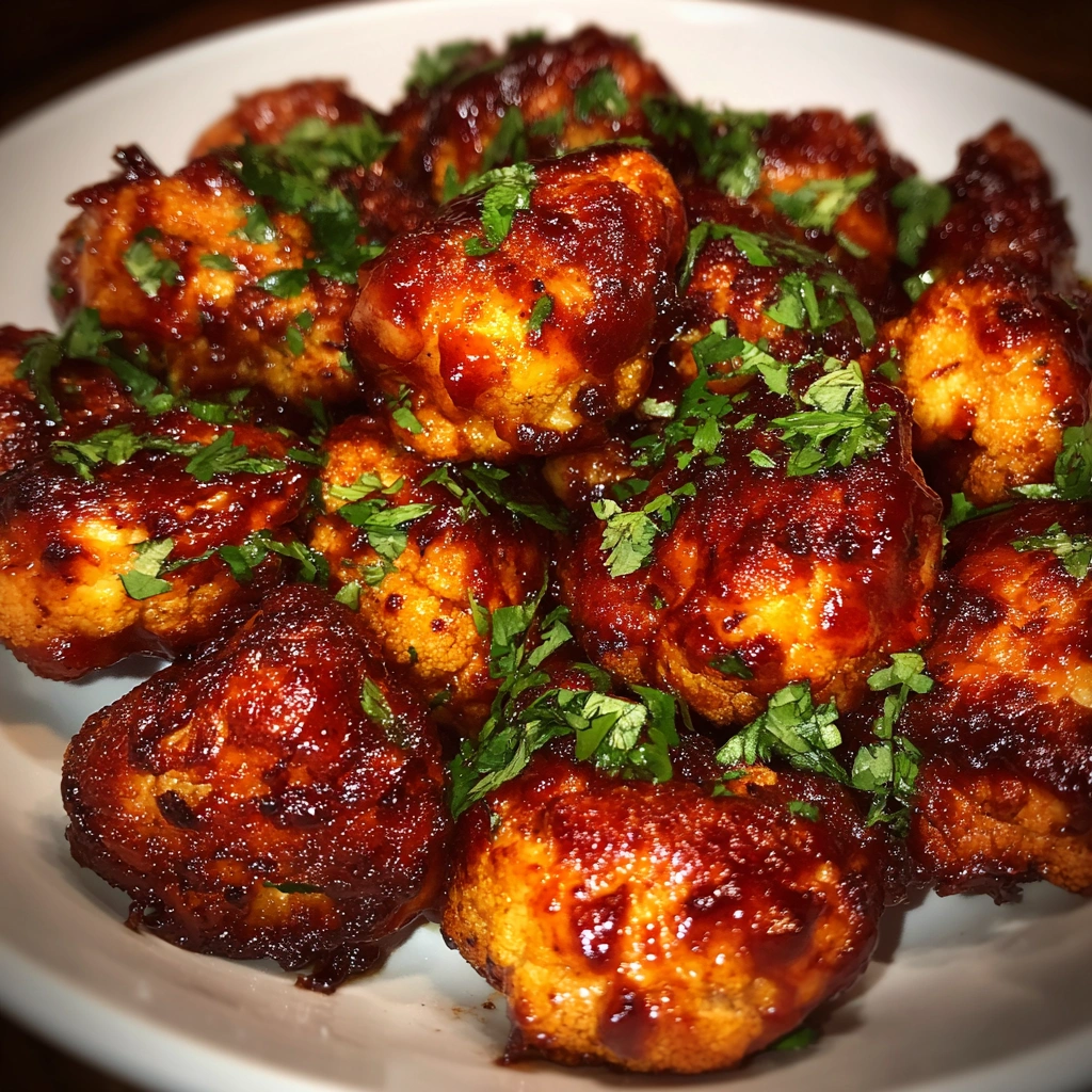 Spicy BBQ Cauliflower Wings
