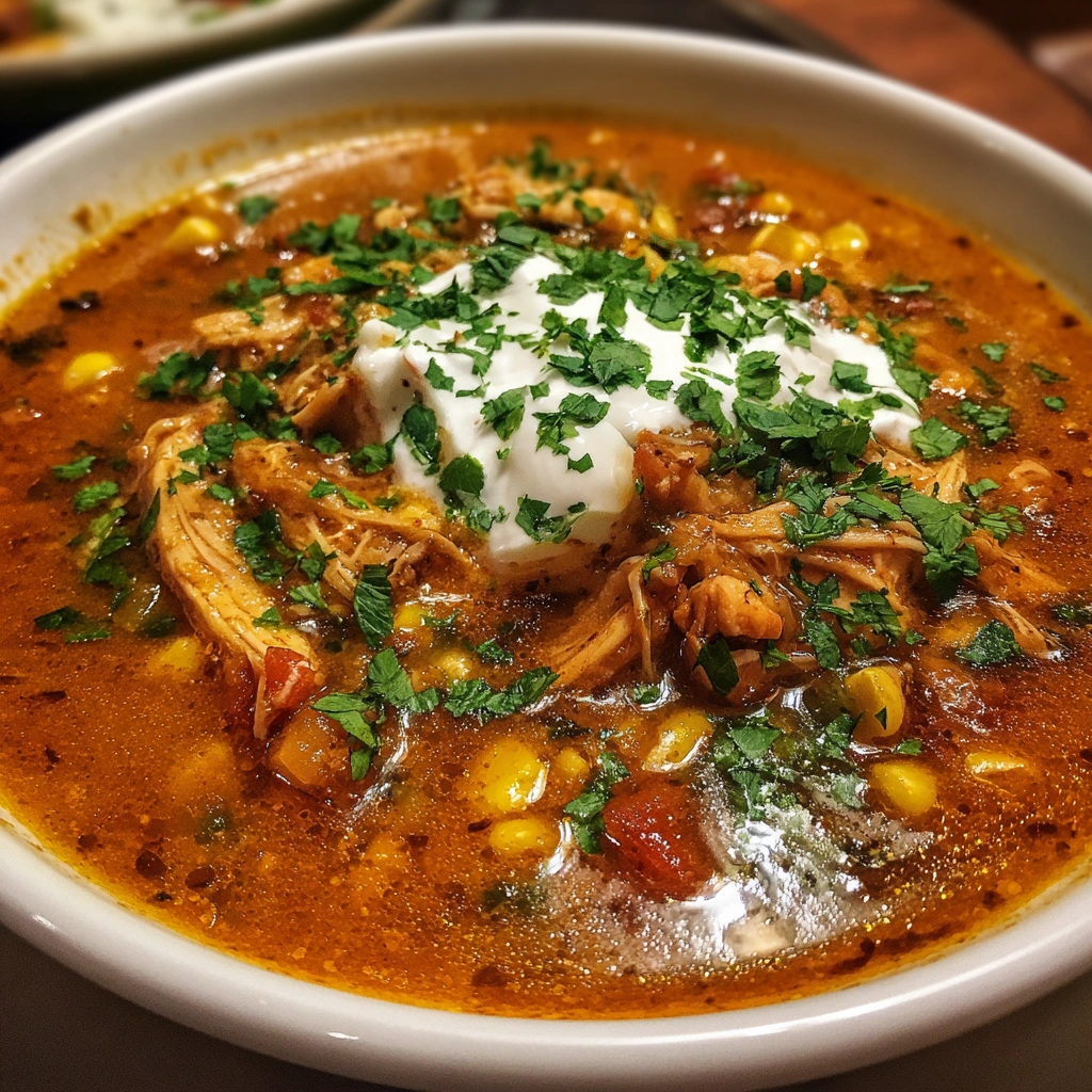 Spicy Chicken Enchilada Soup