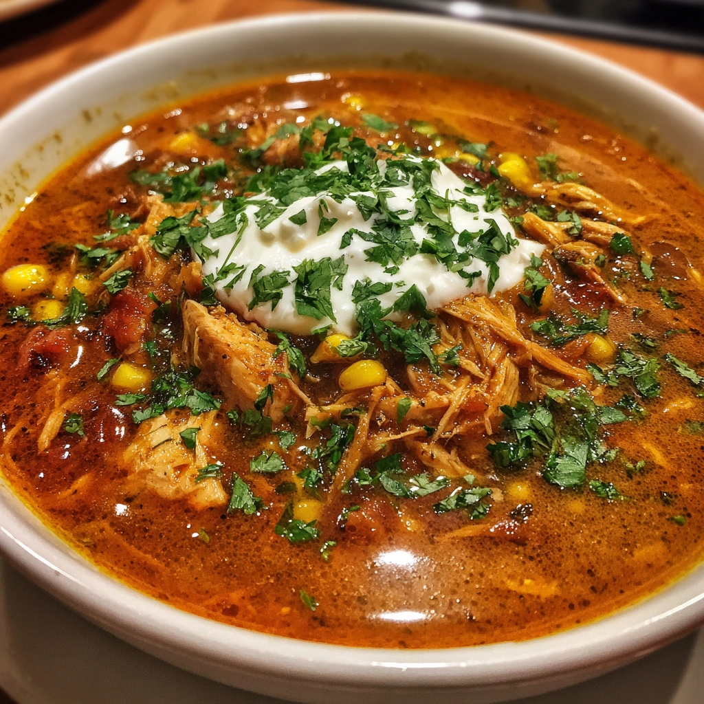 Spicy Chicken Enchilada Soup