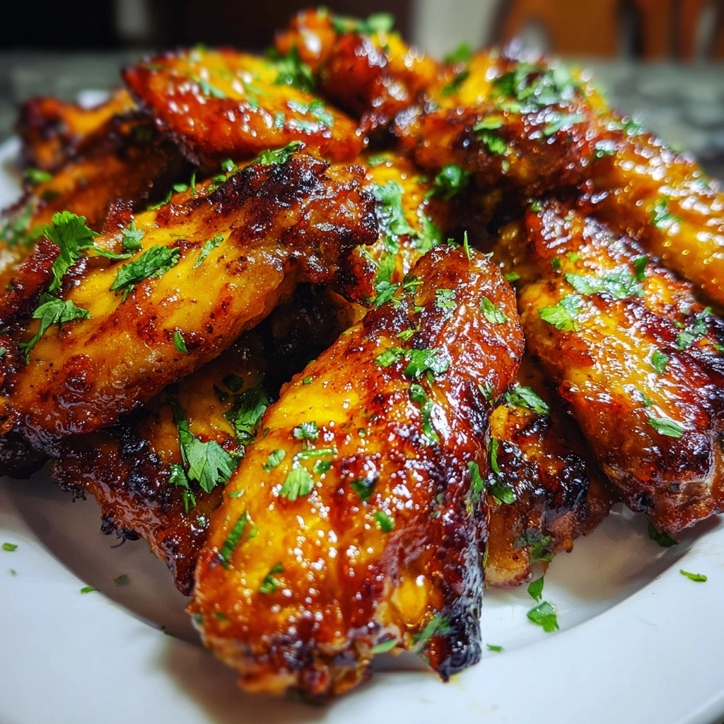 Spicy Mango BBQ Chicken Wings