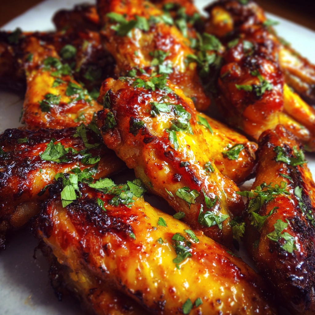 Spicy Mango BBQ Chicken Wings