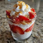Strawberry Shortcake Chia Pudding