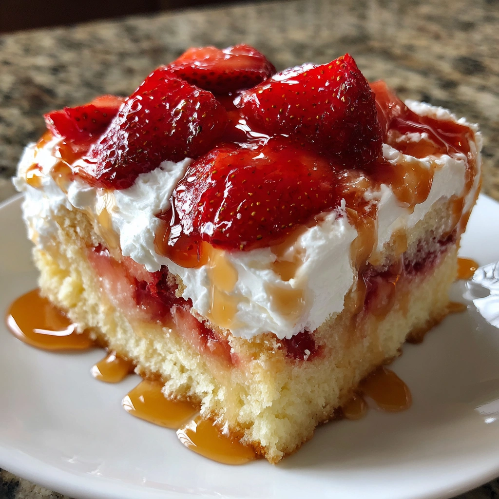 Strawberry Shortcake Poke Cake