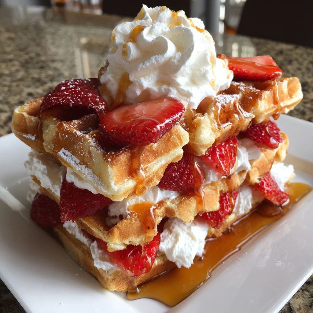 Strawberry Shortcake Waffle Sliders