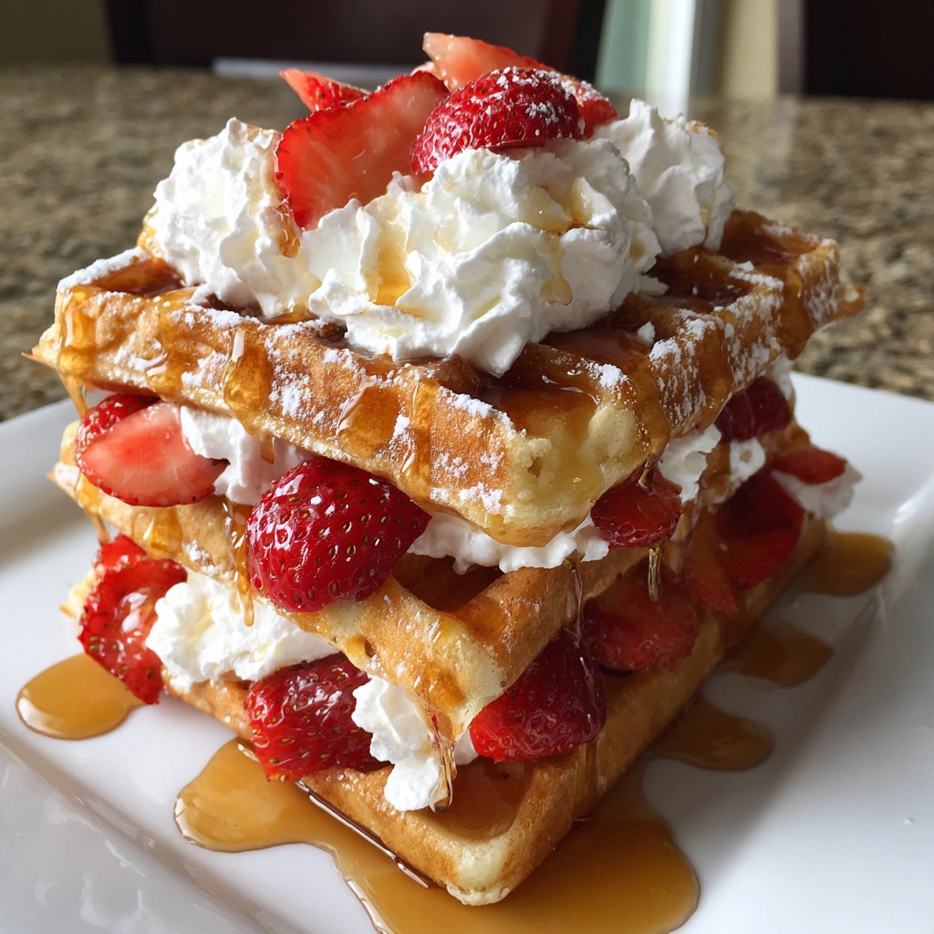 Strawberry Shortcake Waffle Sliders