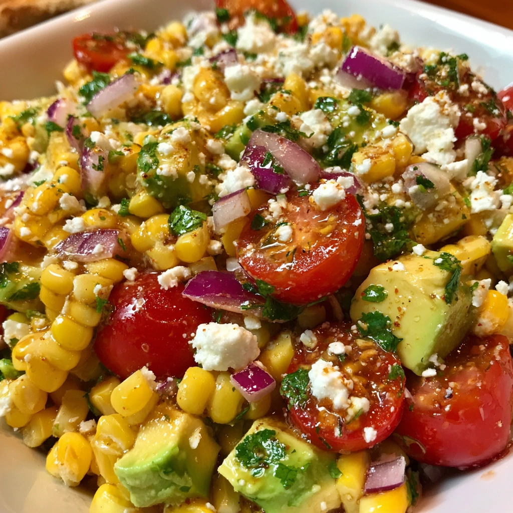 Summer Corn Salad with Avocado & Feta