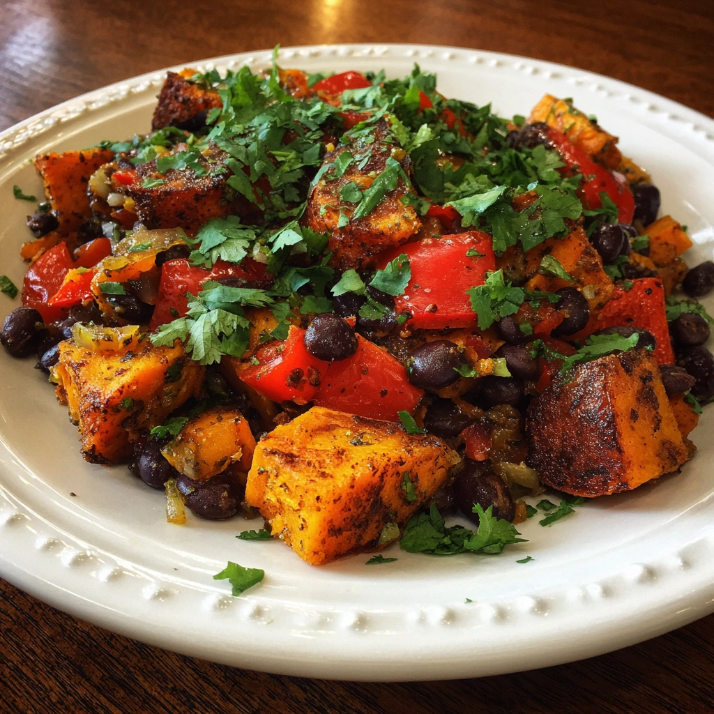 Sweet Potato & Black Bean Breakfast Hash