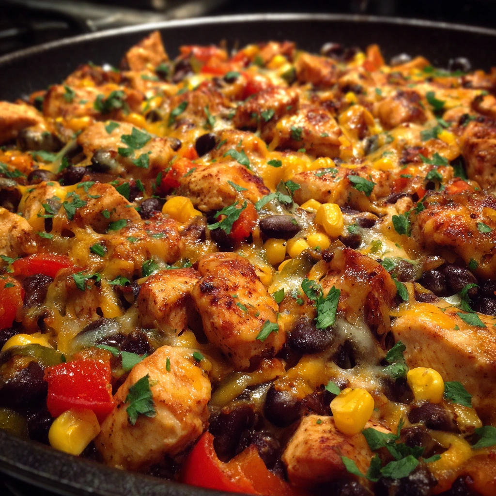 Tex-Mex Chicken & Black Bean Skillet