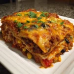 Tex-Mex Ground Beef Enchilada Casserole