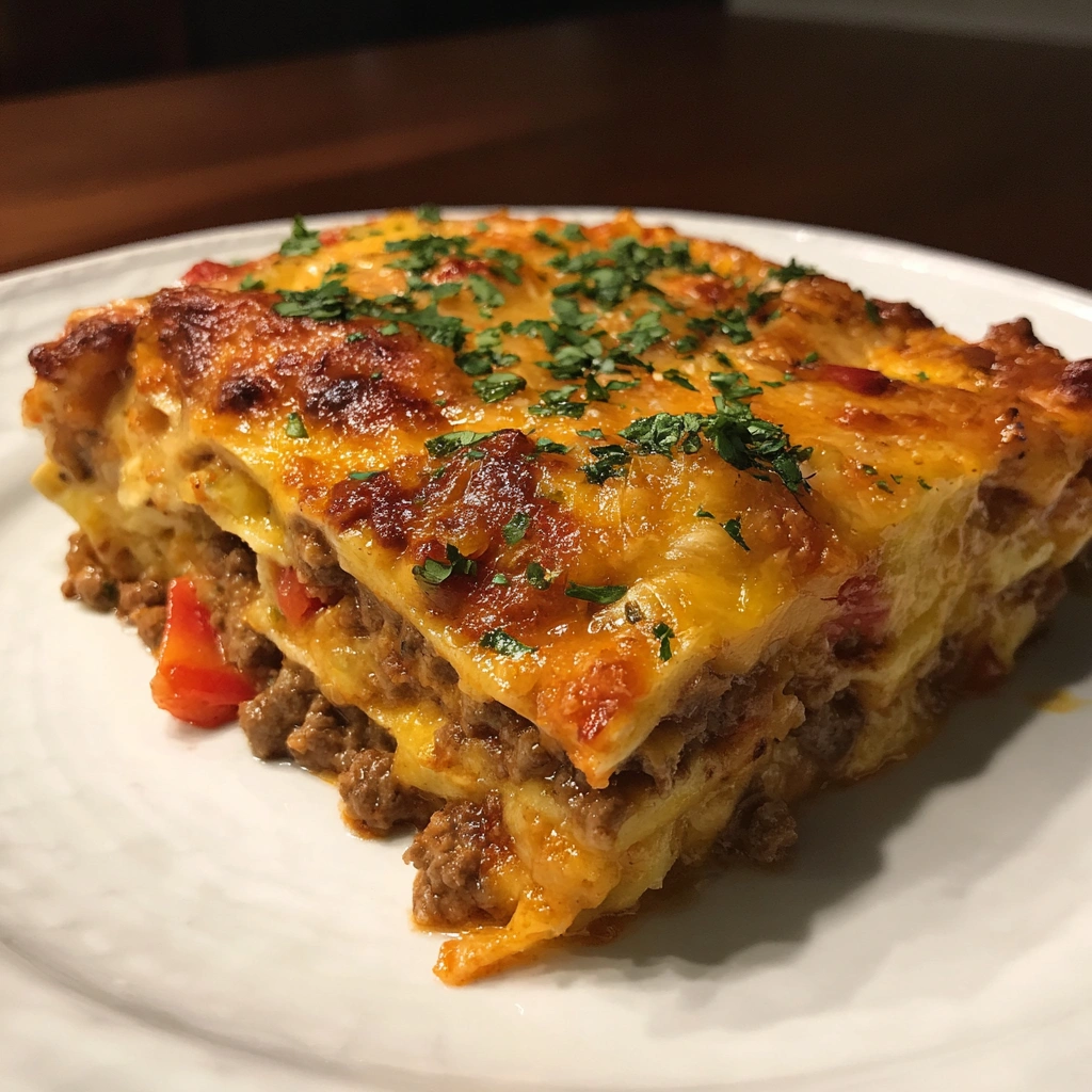 Tex-Mex Ground Beef Enchilada Casserole