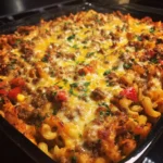 Tex-Mex Ground Beef Pasta Bake