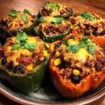 Tex-Mex Ground Beef Stuffed Peppers
